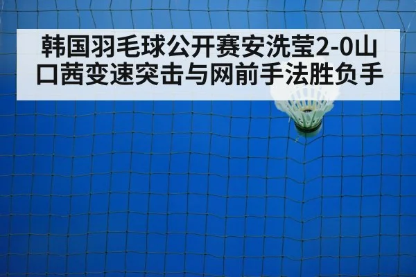 韩国羽毛球公开赛安洗莹2-0山口茜变速突击与网前手法胜负手